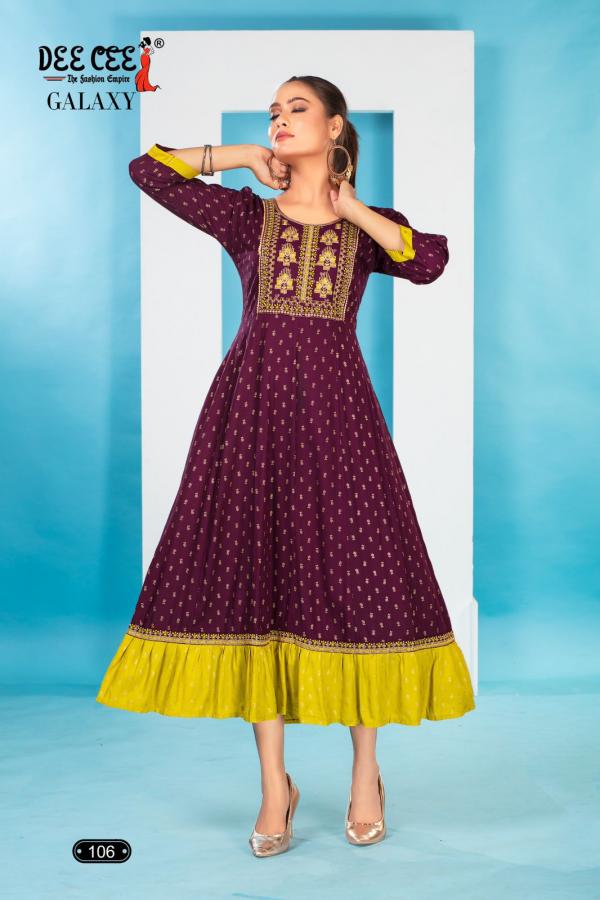 Deecee Galaxy Designer Chinon Kurti Collection